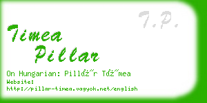 timea pillar business card